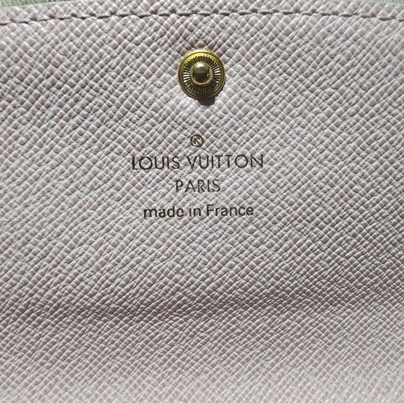 Authentic Louis Vuitton Damier Azur Emilie Wallet in Rose Ballerine π - Picture 5 of 10